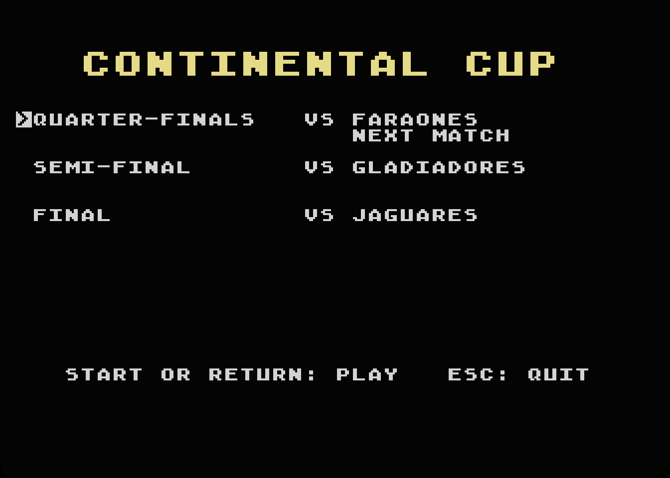 The Continental Cup: rounds and rivals