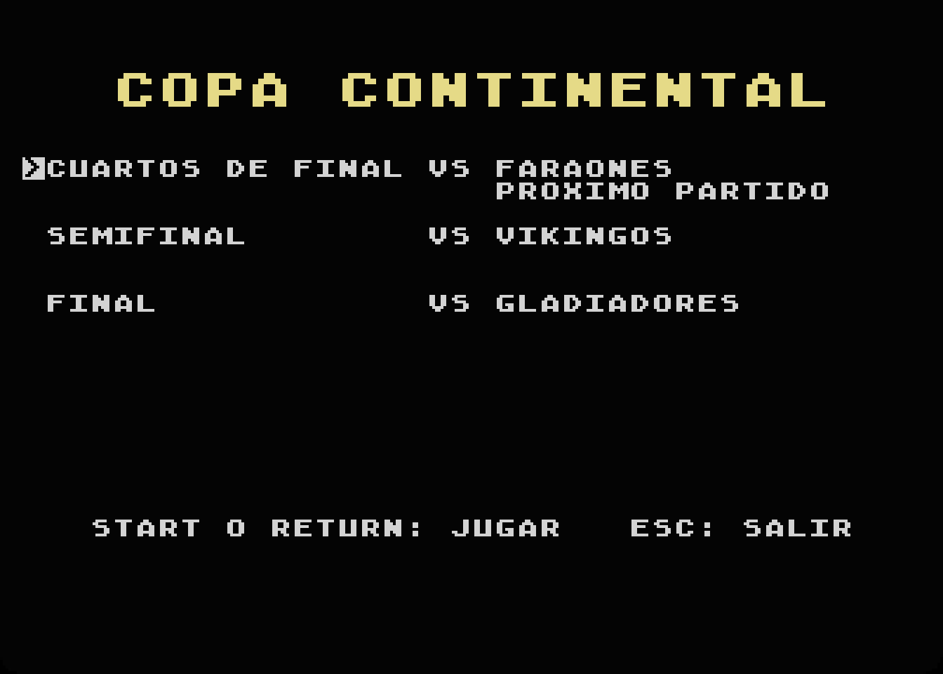 La Copa Continental: rondas y rivales