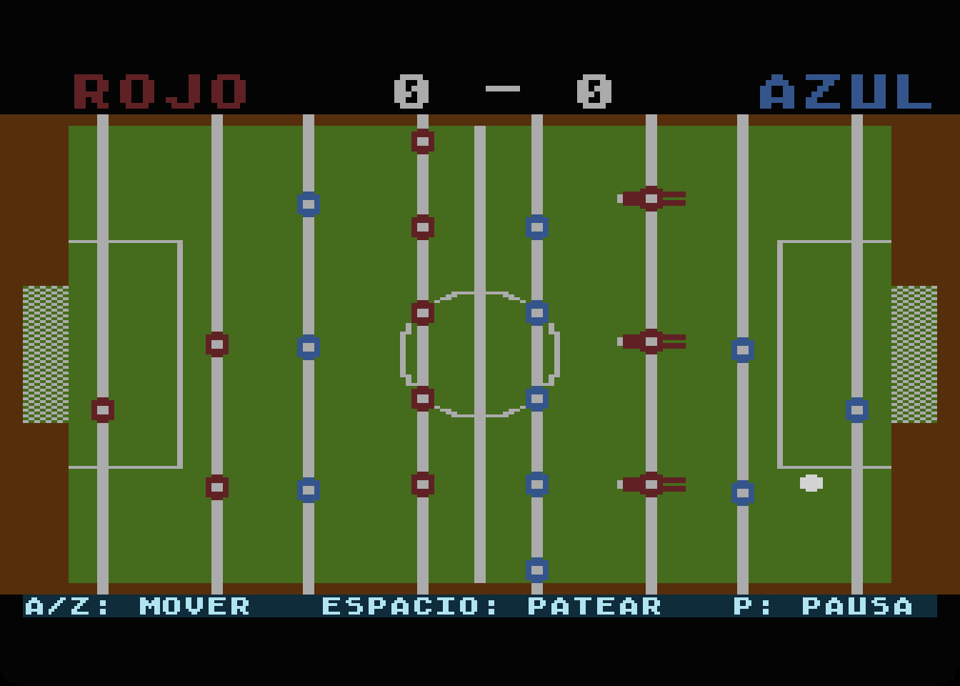 Rojo contra azul en la mesa
