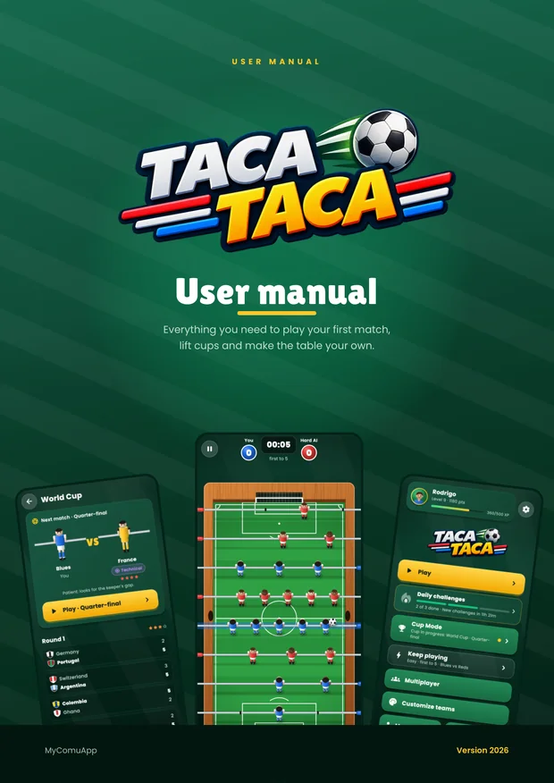 Cover of the Taca Taca user manual