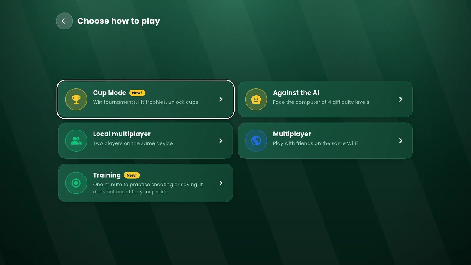 Game modes