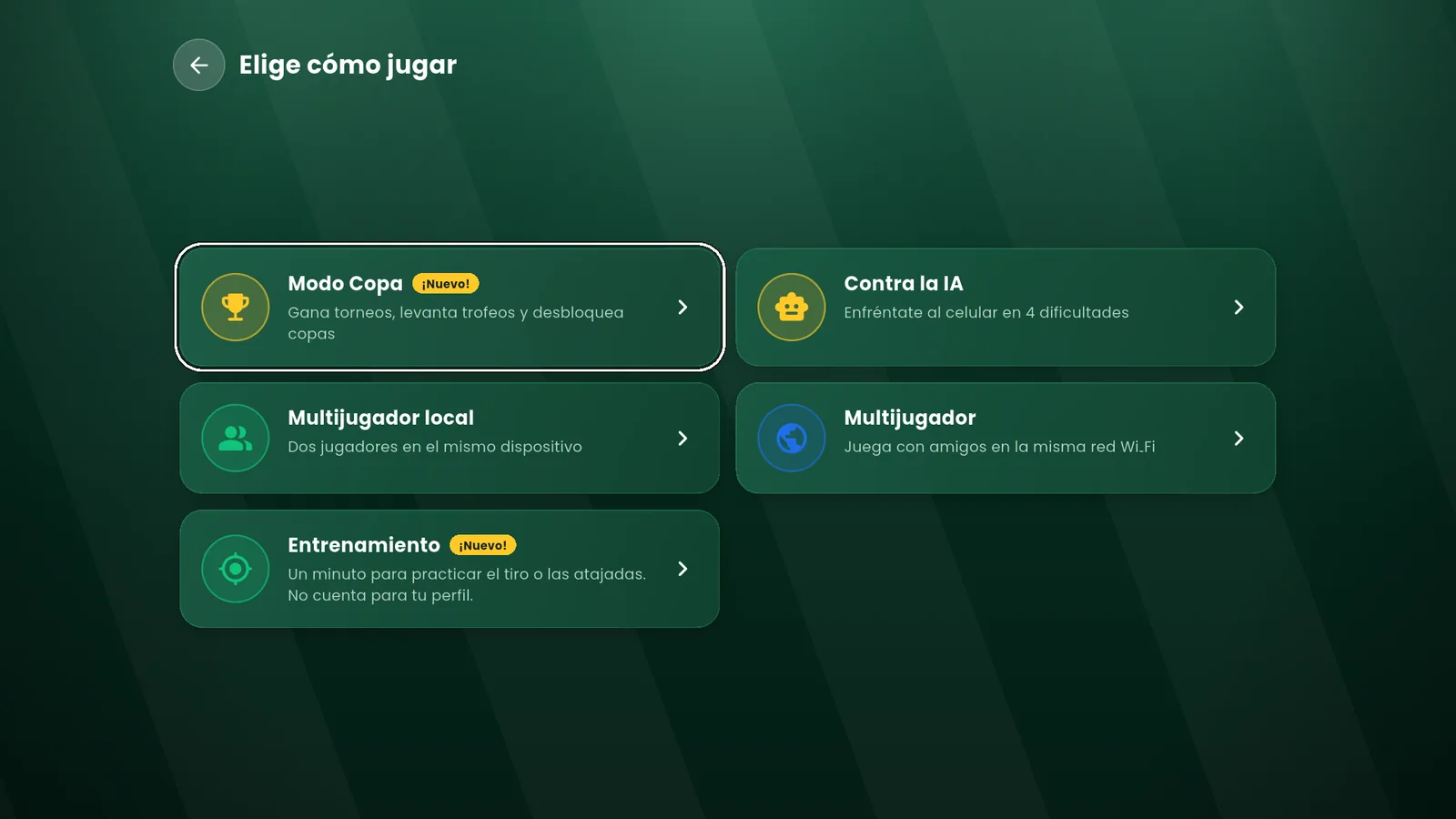 Los modos de juego