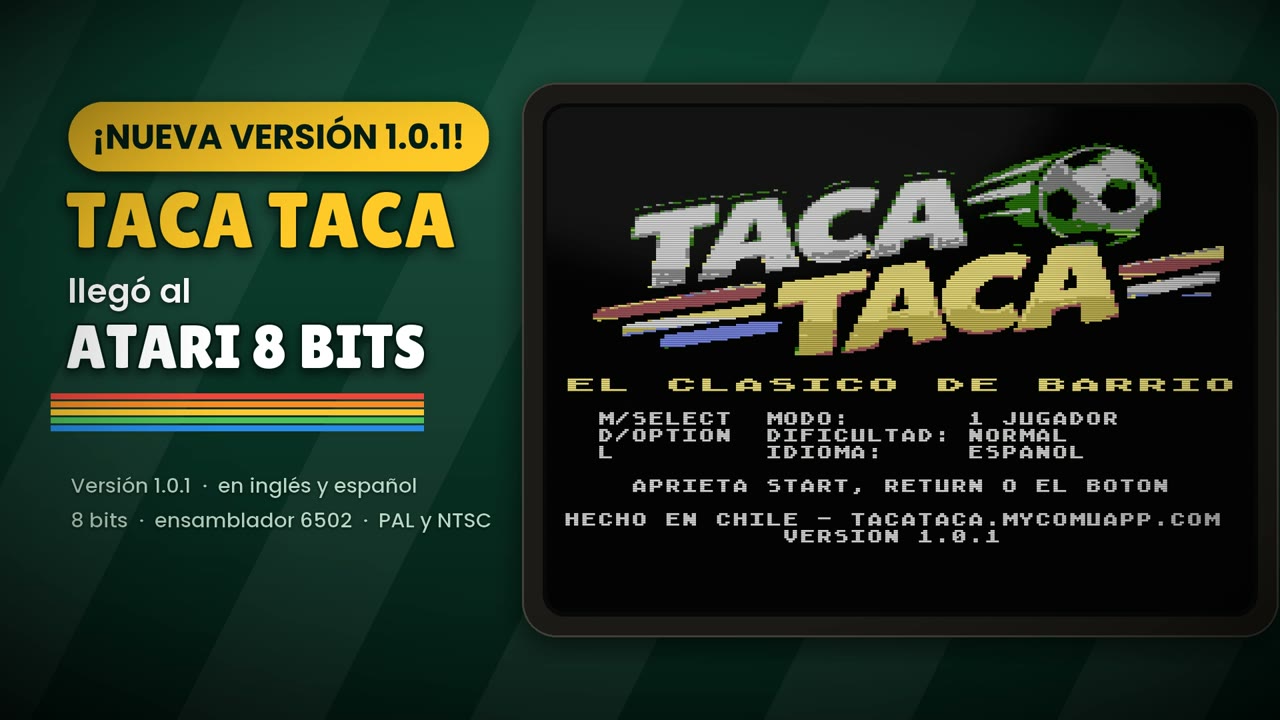 Taca Taca para Atari de 8 bits